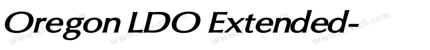 Oregon LDO Extended字体转换